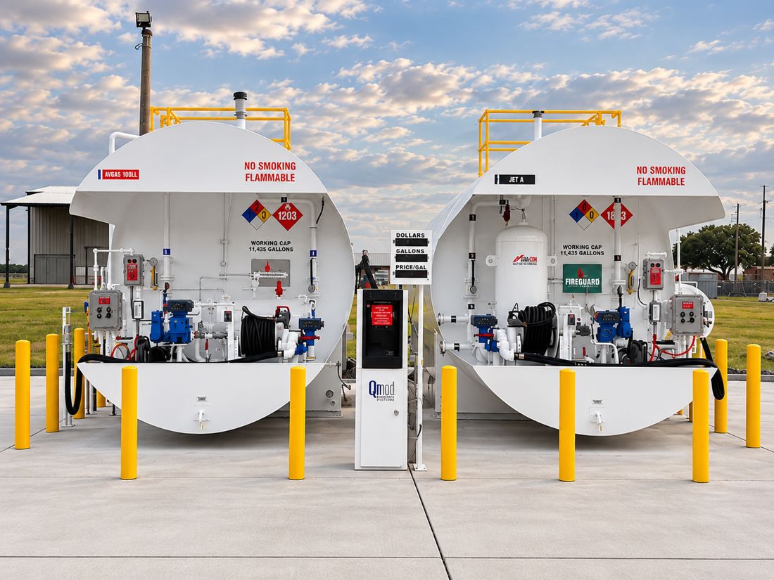 Aviation fuel storage system built by ABA-CON
