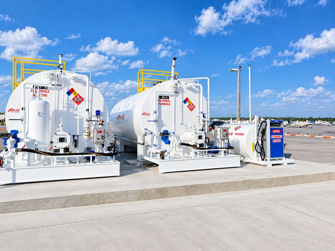 Aviation fuel storage system built by ABA-CON