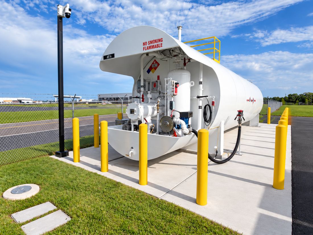 Aviation fuel storage system built by ABA-CON