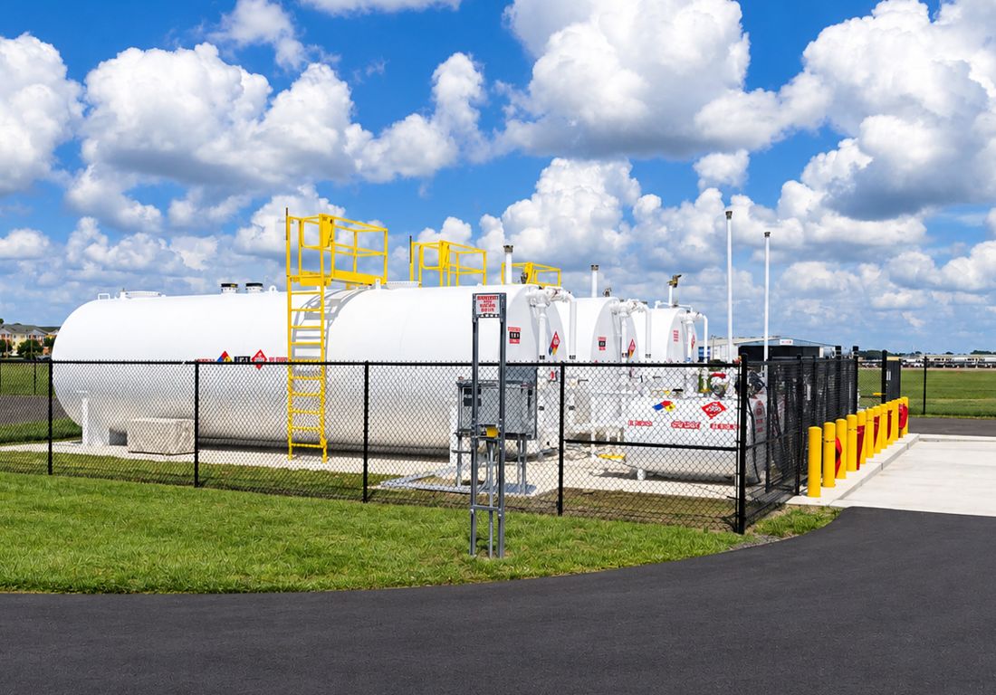 Aviation fuel storage system built by ABA-CON