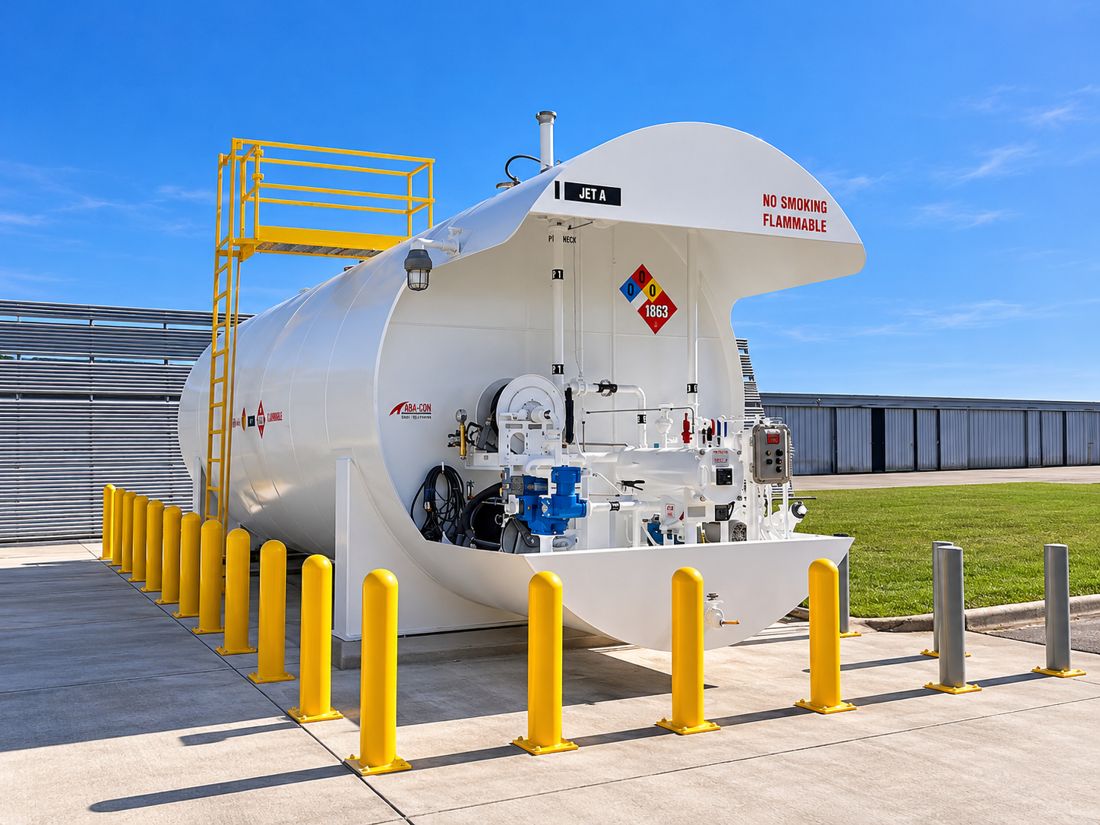 Aviation fuel storage system built by ABA-CON