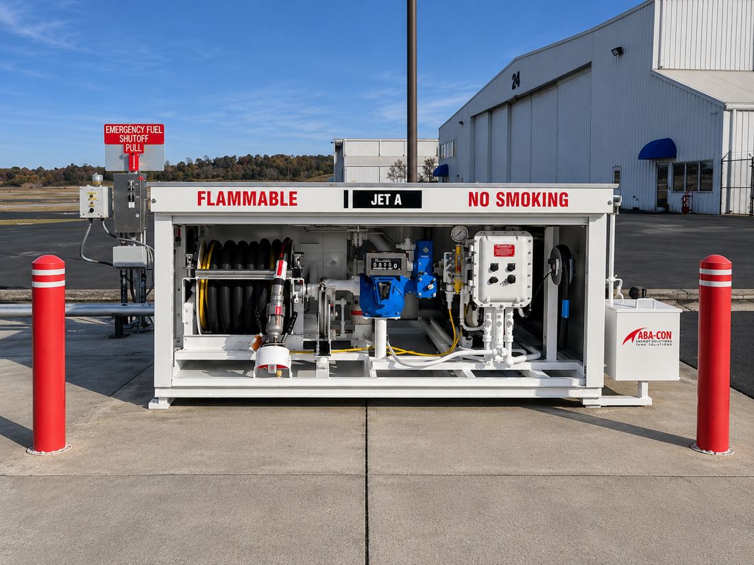 Aviation fuel storage system built by ABA-CON