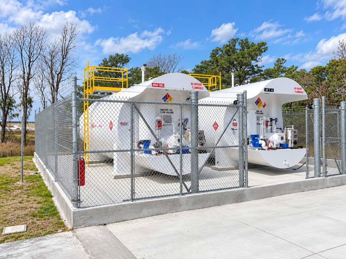 Aviation fuel storage system built by ABA-CON