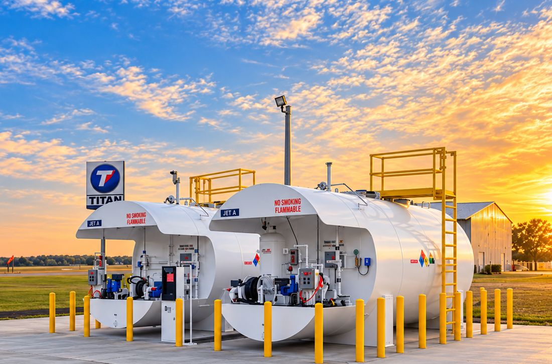 Aviation fuel storage system built by ABA-CON
