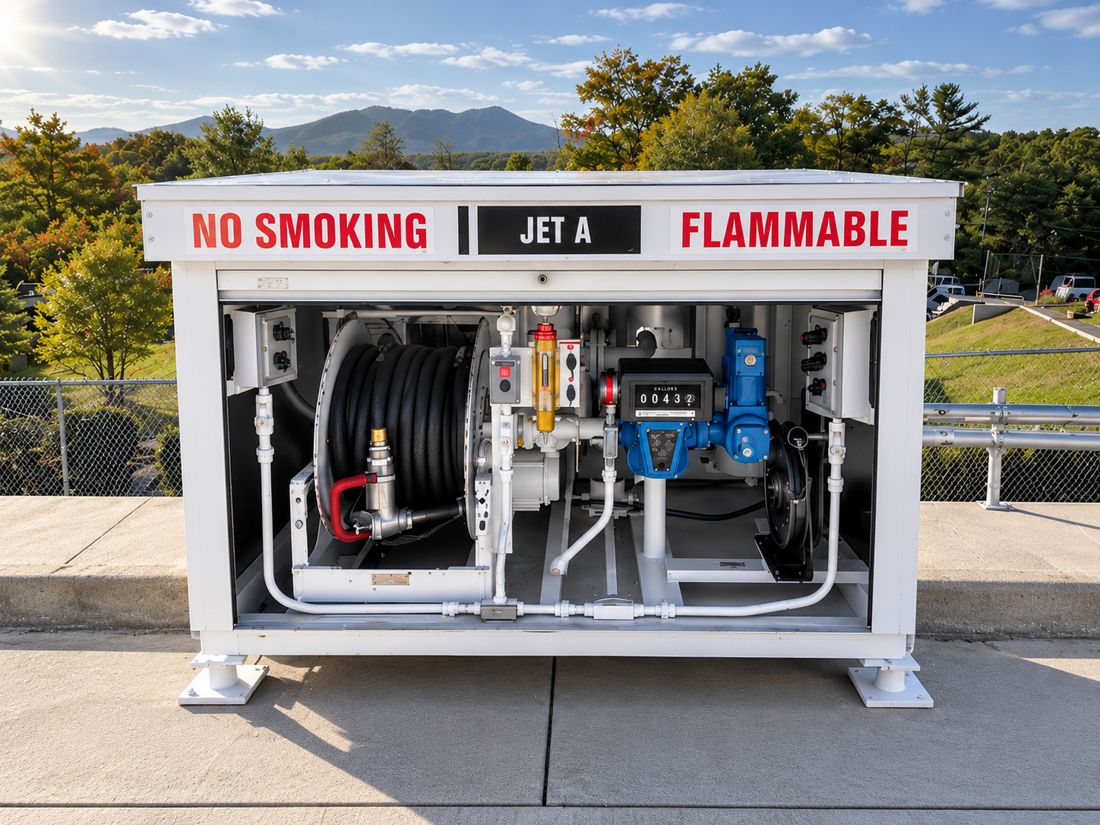 Aviation fuel storage system built by ABA-CON