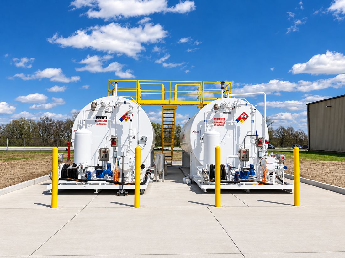 Aviation fuel storage system built by ABA-CON