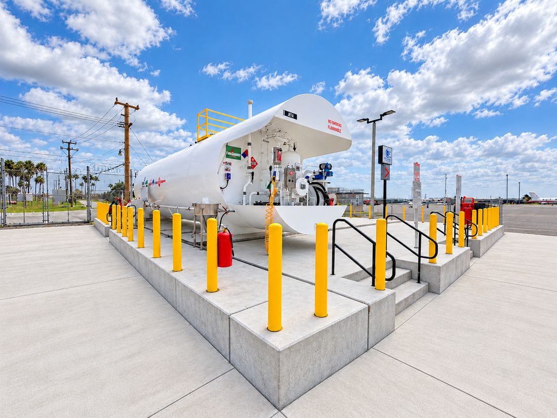 Aviation fuel storage system built by ABA-CON