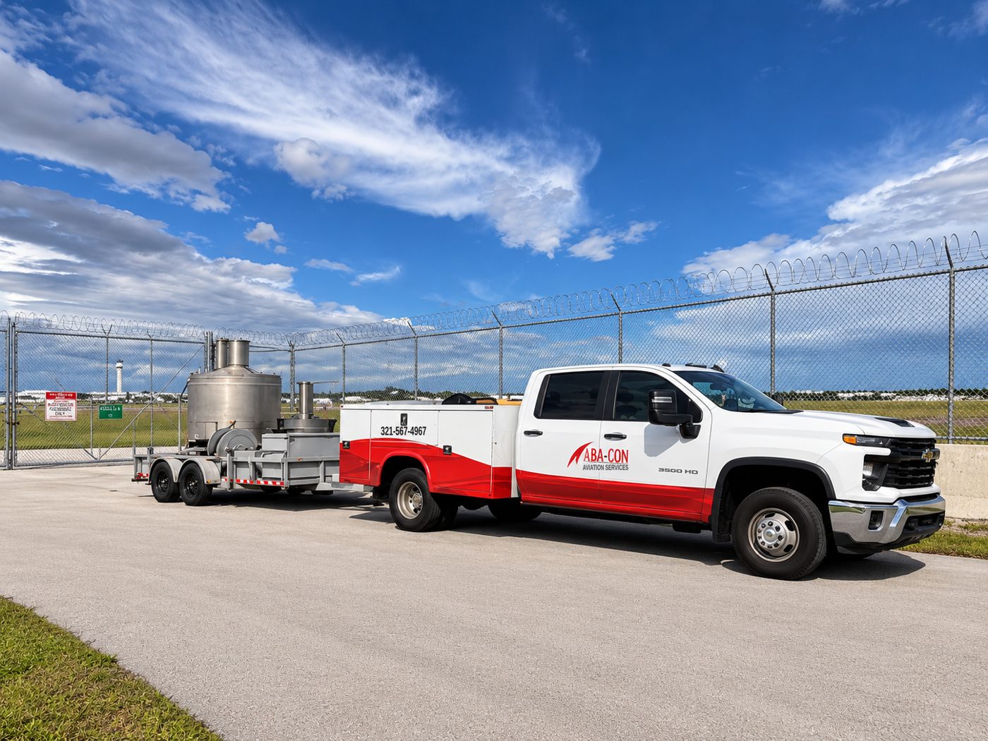 ABA-CON service truck and equipment trailer